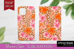 Leopard Print Phone Case PNG - Animal Print Case PNG Product Image 1