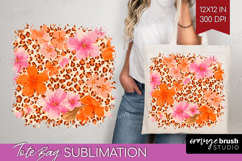 Leopard Print Tote Bag - Animal Print Tote Bag PNG Product Image 1