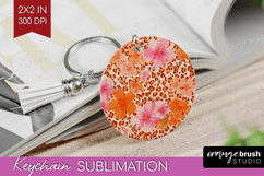 Leopard Print Keychain PNG - Animal Print Keychain Product Image 1