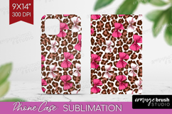 Leopard Print Phone Case PNG - Animal Print Case PNG Product Image 1