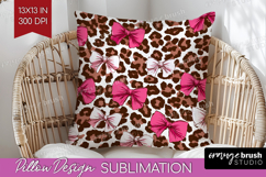 Leopard Print Pillow Sublimation - Animal Print Pillow Cover Product Image 1
