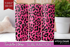 Leopard Print Tumbler Wrap - Animal Print Tumbler PNG Product Image 1