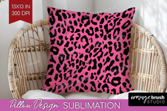 Leopard Print Pillow Sublimation - Animal Print Pillow Cover Product Image 1