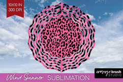 Leopard Print Wind Spinner Sublimation PNG - Animal Print Product Image 1