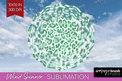 Leopard Print Wind Spinner Sublimation PNG - Animal Print Product Image 1