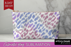 Leopard Print Cosmetic Bag - Animal Print Makeup Bag PNG Product Image 1