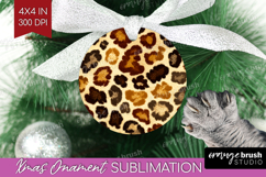 Leopard Print Ornament PNG - Animal Print PNG Sublimation Product Image 1