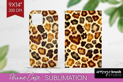 Leopard Print Phone Case PNG - Animal Print Case PNG Product Image 1