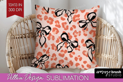 Leopard Print Pillow Sublimation - Animal Print Pillow Cover Product Image 1