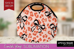 Leopard Print Lunch Bag - Animal Print Lunch Bug PNG Product Image 1