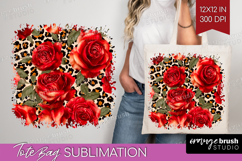 Leopard Print Tote Bag - Animal Print Tote Bag PNG Product Image 1