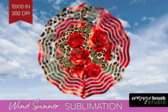 Leopard Print Wind Spinner Sublimation PNG - Animal Print Product Image 1