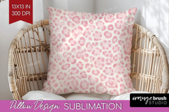Leopard Print Pillow Sublimation - Animal Print Pillow Cover Product Image 1