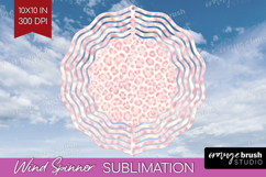 Leopard Print Wind Spinner Sublimation PNG - Animal Print Product Image 1