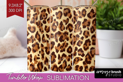 Leopard Print Tumbler Wrap - Animal Print Tumbler PNG Product Image 1