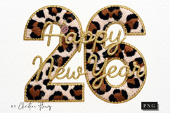 Leopard Print Happy New Year 2026 PNG Product Image 8