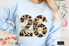 Leopard Print Happy New Year 2026 PNG Product Image 9