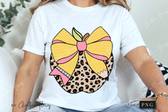 Coquette Teacher Pencil Bow PNG | Back To School PNG Product Image 3