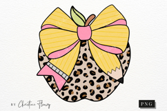 Coquette Teacher Pencil Bow PNG | Back To School PNG Product Image 4