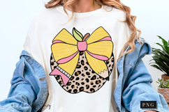 Coquette Teacher Pencil Bow PNG | Back To School PNG Product Image 1