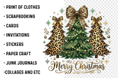 Leopard Print Christmas Tree Png Product Image 3
