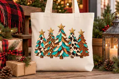 Western Christmas Trees PNG, Cowhide PNG Product Image 4