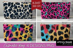 Leopard Print Cosmetic Bag - Cheetah Makeup Bag PNG Product Image 1