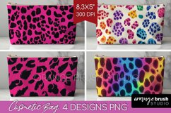 Leopard Print Cosmetic Bag - Cheetah Makeup Bag PNG Product Image 1