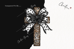 Leopard Print Cross Clipart | Christian PNG Product Image 2