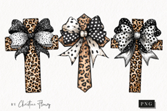 Leopard Print Cross Clipart | Christian PNG Product Image 1