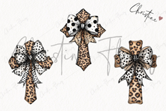 Leopard Print Cross Clipart | Christian PNG Product Image 3