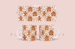 leopard print gingerbread coffee mug svg 11oz 15 oz mug svg presized for 11oz glass or 11oz mug ready to cut cut files and sublimation files