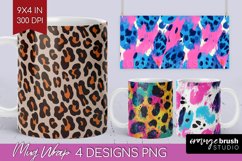 Leopard Print Mug Wrap - Cheetah Mug PNG Sublimation Product Image 1