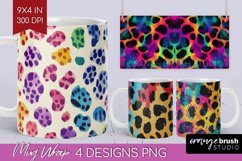 Leopard Print Mug Wrap - Cheetah Mug PNG Sublimation Product Image 1