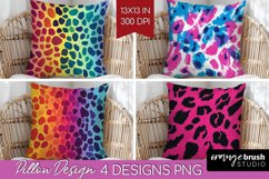 Leopard Print Pillow Sublimation - Cheetah Pillow Cover PNG Product Image 1