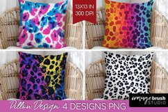 Leopard Print Pillow Sublimation - Cheetah Pillow Cover PNG Product Image 1