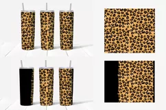 Leopard print skinny tumbler designs for sublimation. 
