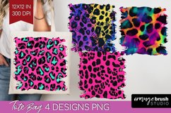Leopard Print Tote Bag - Cheetah Tote Bag PNG Sublimation Product Image 1