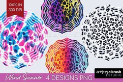 Leopard Print Wind Spinner Sublimation PNG - Cheetah Round Product Image 1