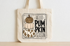 Leopard Pumpkin Stack png, Hello Pumpkin Sublimation Design Product Image 4