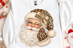 Leopard Santa Claus png, Yarn Crochet Santa Claus Design Product Image 4