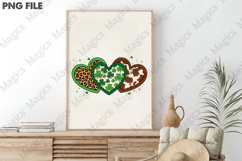 Leopard Shamrock Heart St Patrick’s PNG Product Image 3