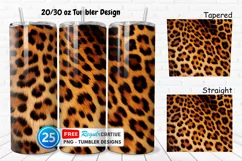Leopard Skin Texture 20/30oz Tumbler, BONUS 25 Tumbler Product Image 1