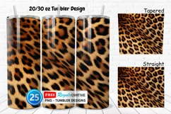 Leopard Skin Texture 20/30oz Tumbler, BONUS 25 Tumbler Product Image 1