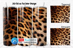 Leopard Skin Texture 20/30oz Tumbler, BONUS 25 Tumbler Product Image 1