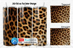 Leopard Skin Texture 20/30oz Tumbler, BONUS 25 Tumbler Product Image 1