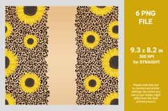 Leopard Sunflower tumbler bundle, skinny tumbler 20 oz Product Image 13