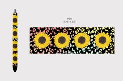 Sunflower tumbler, Leopard Sublimation For tumbler mug pen Product Image 3