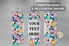 Leopard Swirl Pumpkins Tumbler Wrap PNG Product Image 1