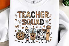 Back to School Sublimation Design,Teacher Typography PNG Product Image 2